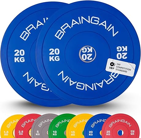 Farbige HD-Stoßstangengewicht-Gummiplatten - 5 kg bis 25 kg