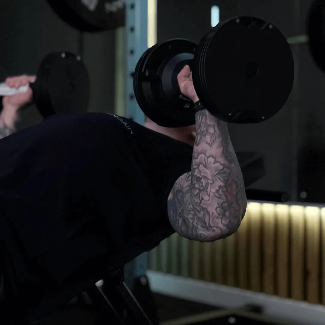 32.5kg Black Adjustable Dumbbell (Pair) - 1.5kg Increment