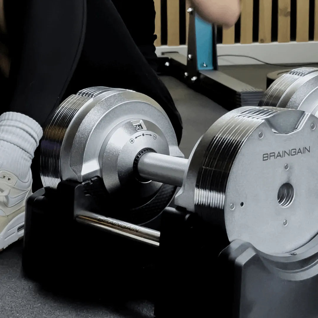 23.5kg Chrome Adjustable Dumbbell (Pair) - 1.5kg Increment