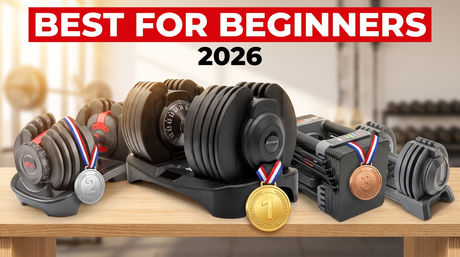 Ranking of the best adjustable dumbbells for beginners in 2026: BrainGain SmartBells 24kg in first place ahead of the Bowflex SelectTech 552, PowerBlock and Amazon Basics