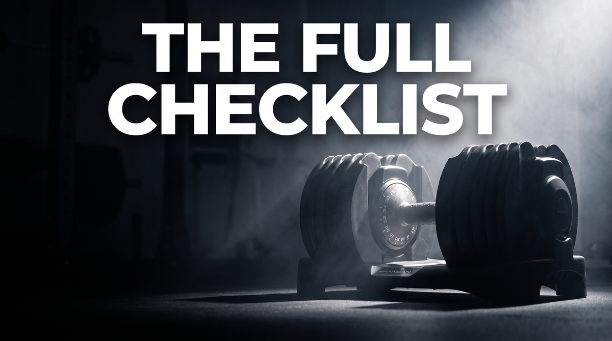 BrainGain SmartBells 40kg adjustable dumbbell, the complete home gym buyer's checklist pick for 2026