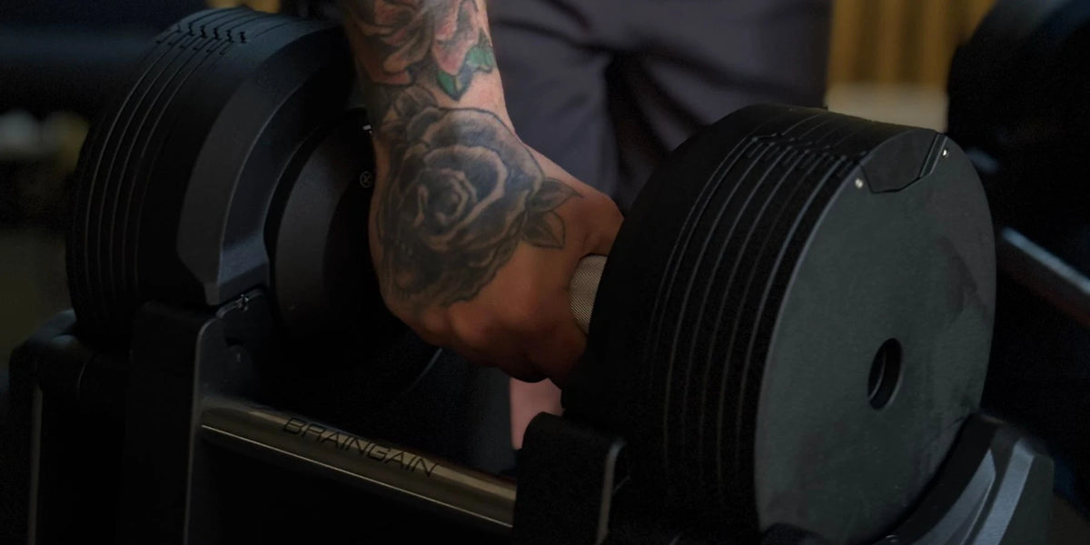 BRAINGAIN | Adjustable Dumbbells | Up to 26 Dumbbells in 1 | Home Gym ...