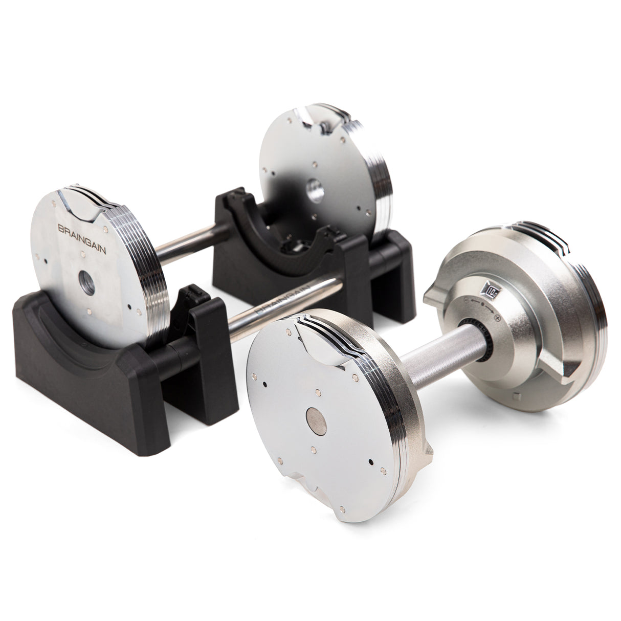 23.5kg Chrome Adjustable Dumbbell (Pair) - 1.5kg Increment