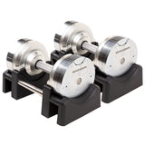 23.5kg Chrome Adjustable Dumbbell (Pair) - 1.5kg Increment