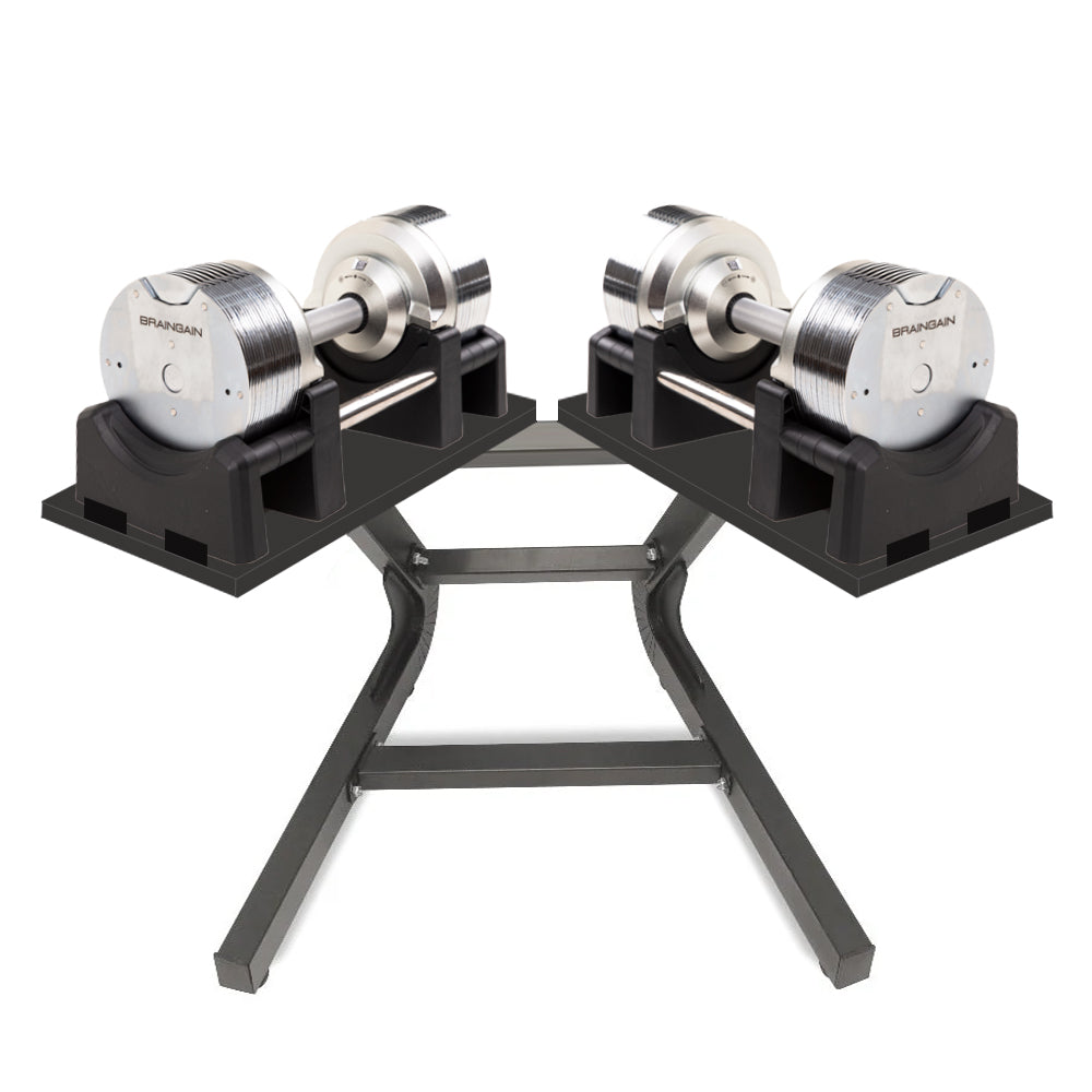 32.5kg Chrome Adjustable Dumbbell (Pair) - 1.5kg Increment