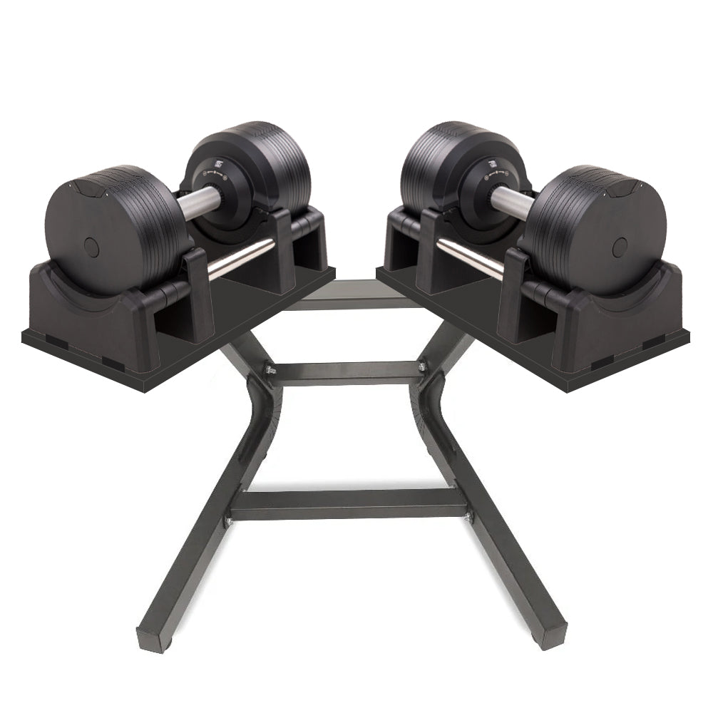 32.5kg Black Adjustable Dumbbell (Pair) - 1.5kg Increment