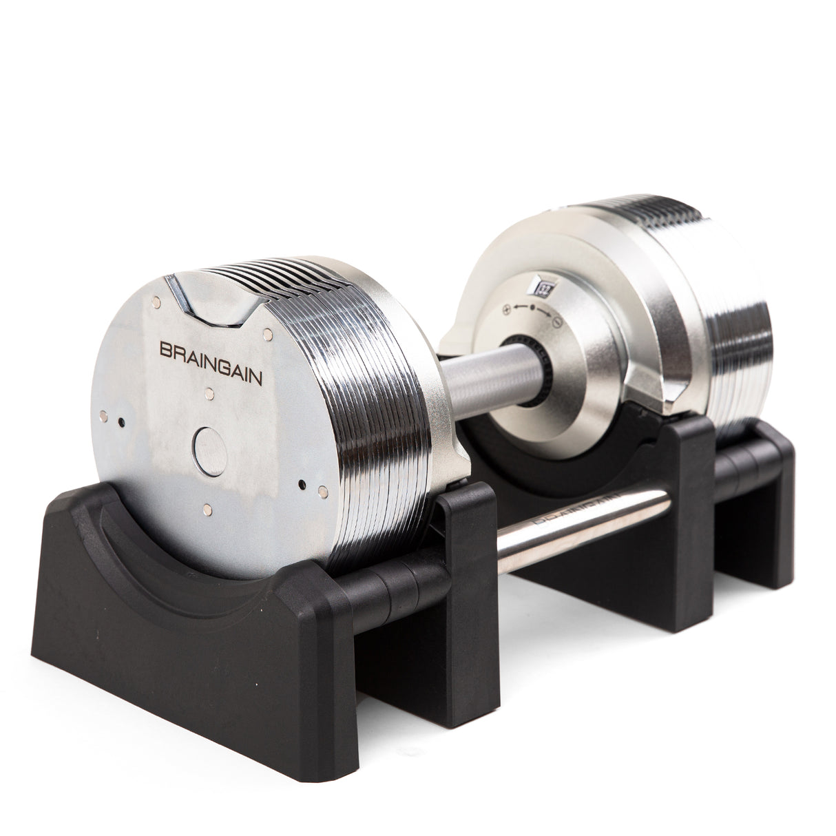 32.5kg Chrome Adjustable Dumbbell (Pair) - 1.5kg Increment