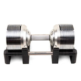 41.5kg Chrome Adjustable Dumbbell (Pair) - 1.5kg Increment
