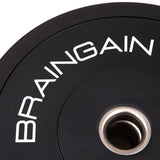 BRAINGAIN Spartan Gym Bundle (100 kg Gewichtsscheiben, 15 kg Olympiastange)