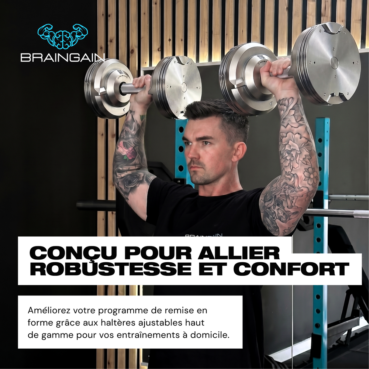 SmartBells™ Pro Mancuernas Ajustables de 32,5 kg – Cromado