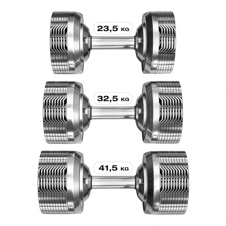 Adjustable Dumbbells Chrome (Pair)
