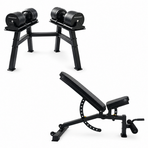 Pack SmartBells™ Ninja Mancuernas, Soporte y Banco