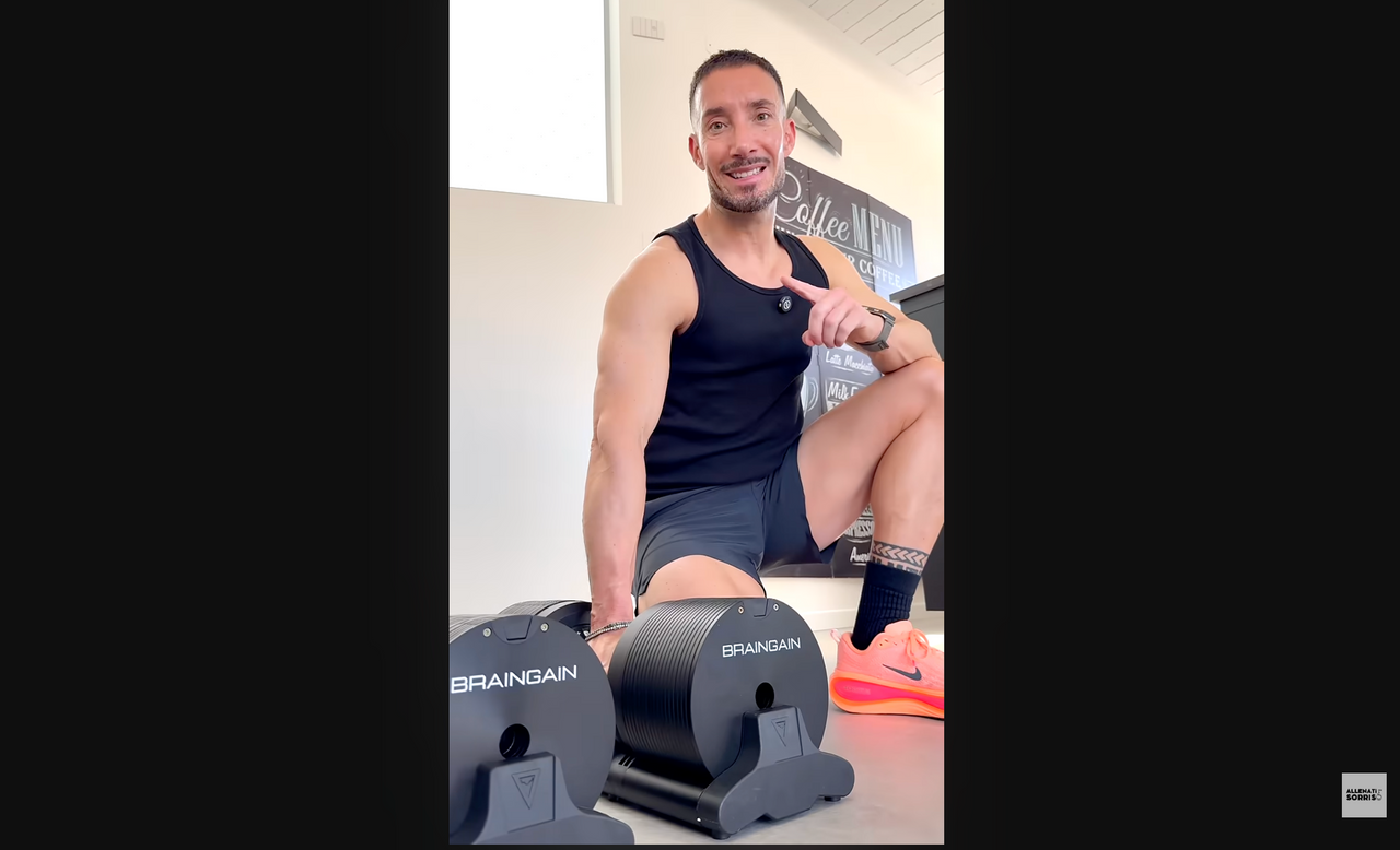Con soli 2 manubri @braingainfit puoi sostituire 76 manubri, con incrementi di 1 kg ciascuno!!