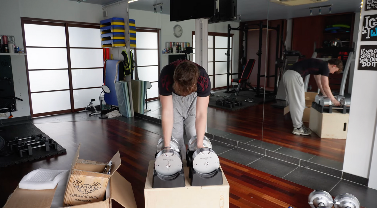 Große verstellbare Hanteln, Upgrade auf 41,5 kg (Erweiterungsset von @braingainfit)