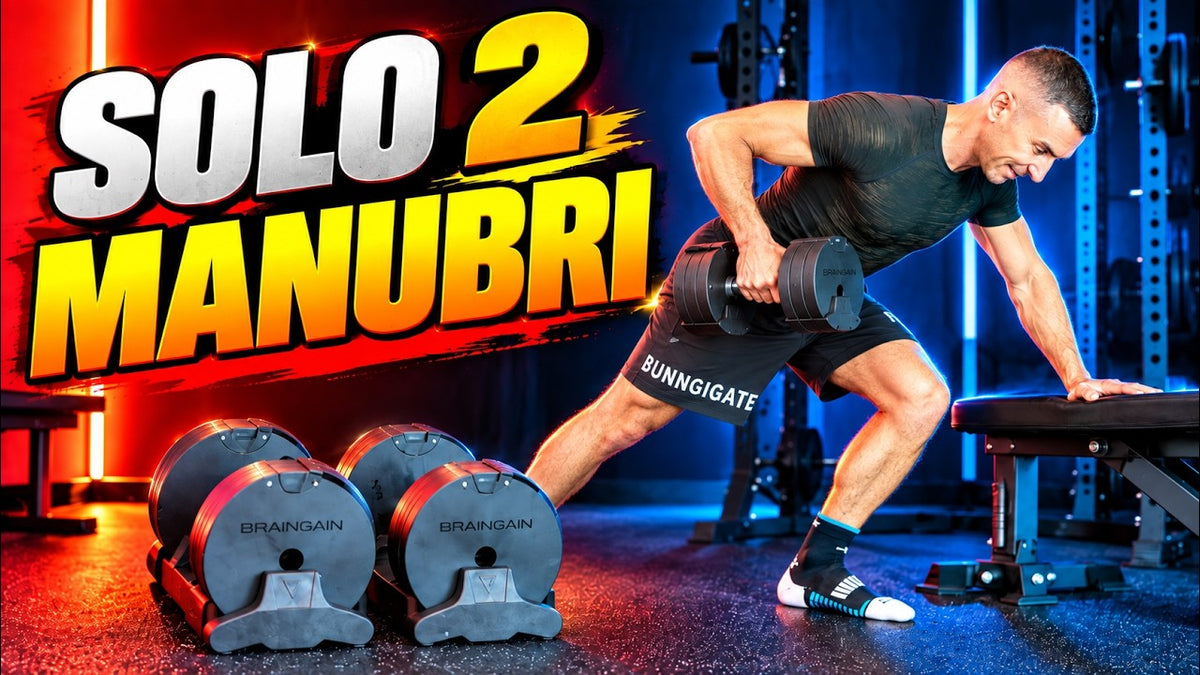 10 MIGLIORI esercizi con 2 MANUBRI per fare MASSA in CASA | BrainGain SmartBells™ Ninja da 40 kg